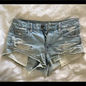 Work denim shorts